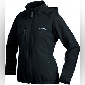 CRAFT WOMEN'S GATE SOFT SHELL BLACK JACKET -